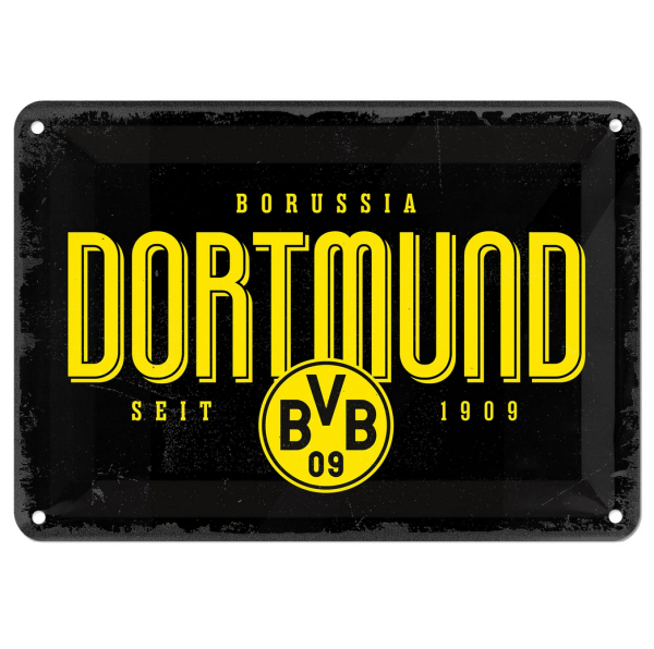 Borussia Dortmund - Blechschild Borussia Dortmund